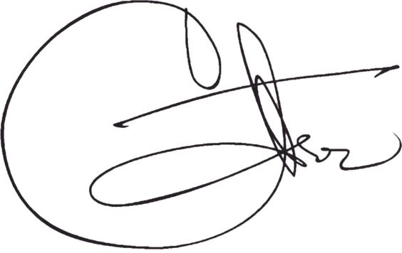 Circle around signature