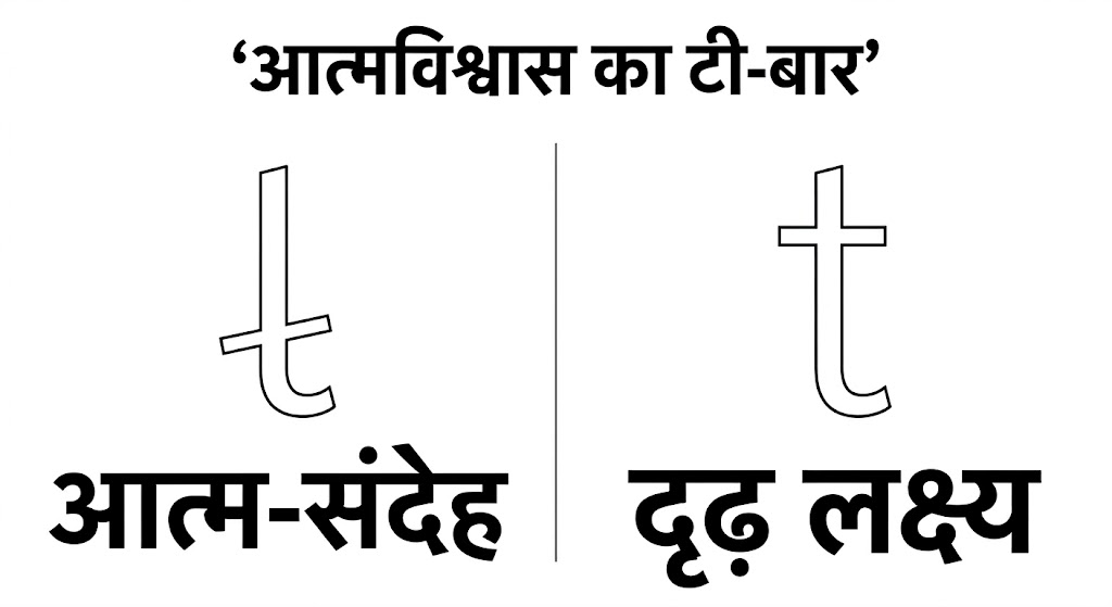 2ddd3080-2a98-4c49-90f4-630638057129 हस्तलिपि विज्ञान में टी-बार से लिखावट और आत्मविश्वास का विश्लेषण