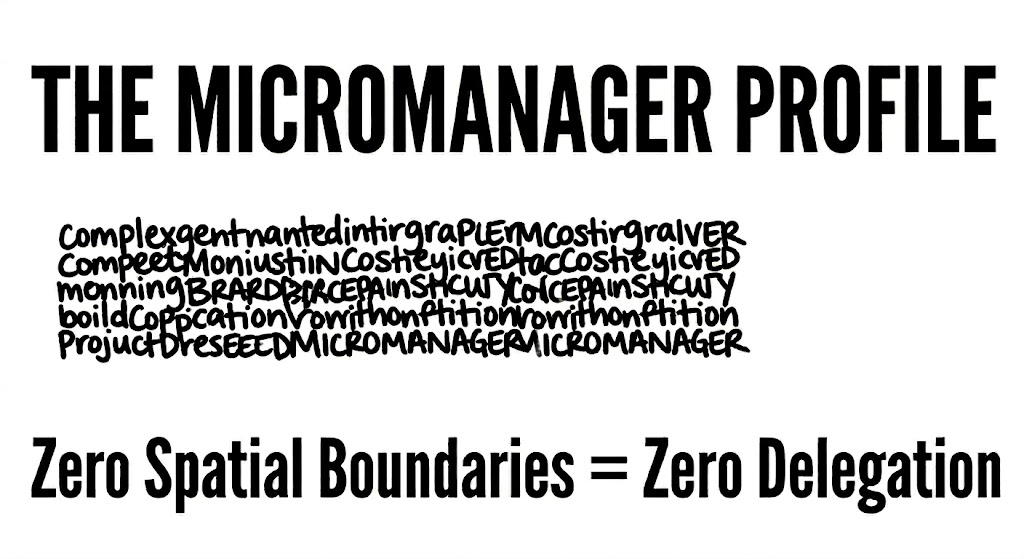 4ac8ddda-6db7-48dc-a104-2d499a1e0f56 Handwriting analysis revealing the micromanager profile during corporate HR screening with zero spatial boundaries indicating zero delegation.