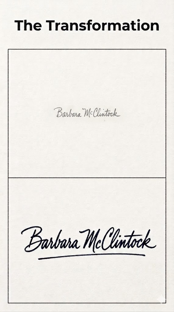 69f33bd1-c9d2-453b-b67c-c73a9cfe7709 Before and after handwriting transformation demonstrating signature optimization through clinical graphotherapy.