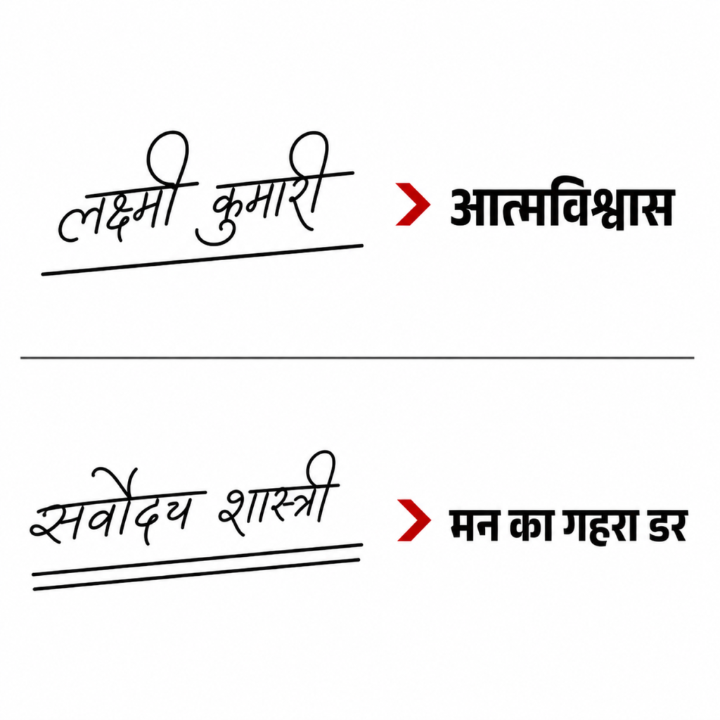 final chatgpt1254.1254 हस्ताक्षर के नीचे रेखाओं से आत्मविश्वास और डर का ग्राफोलॉजी विश्लेषण